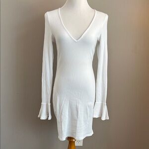 NWT Free People Beach "Who Needs Sleep" Mini V-Neck Dress Large